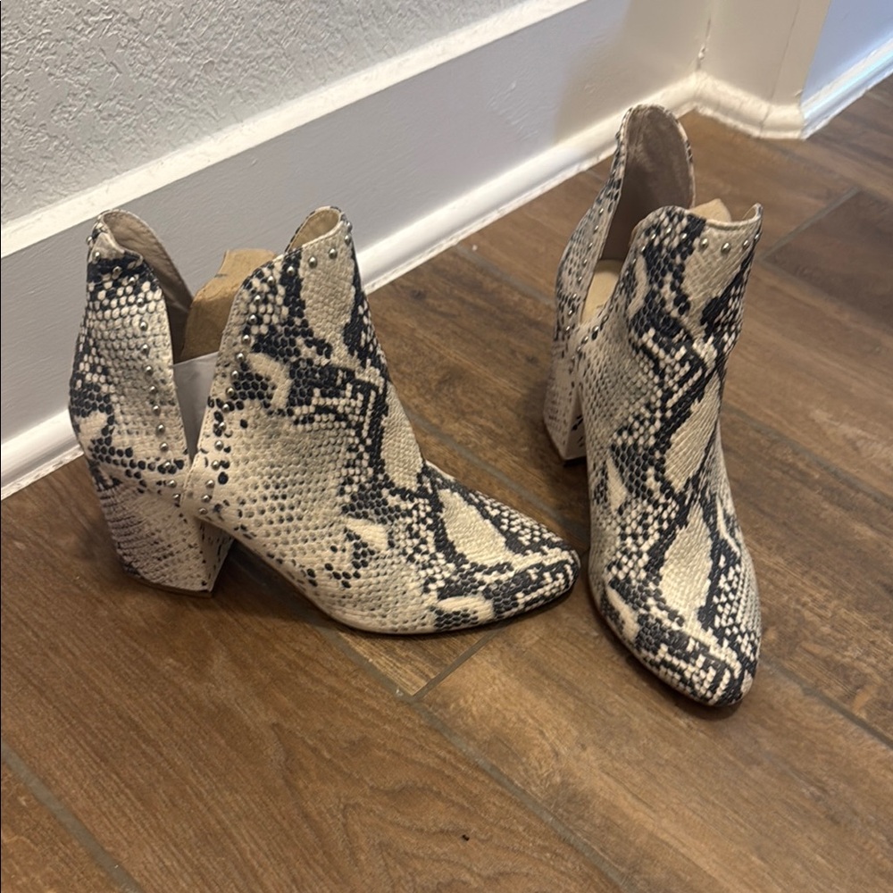 Steve Madden Snakeskin Ankle Boots